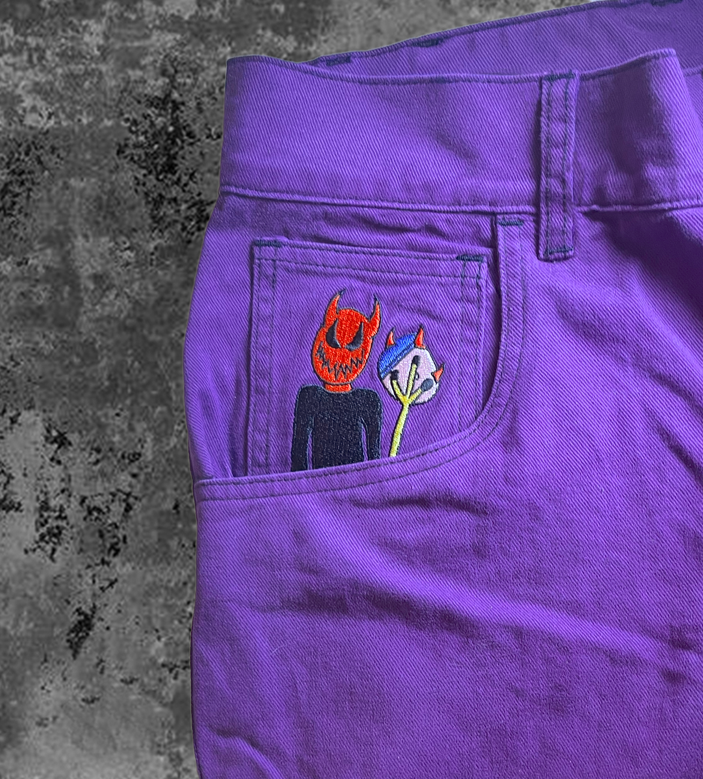 Baggy Purple Denim