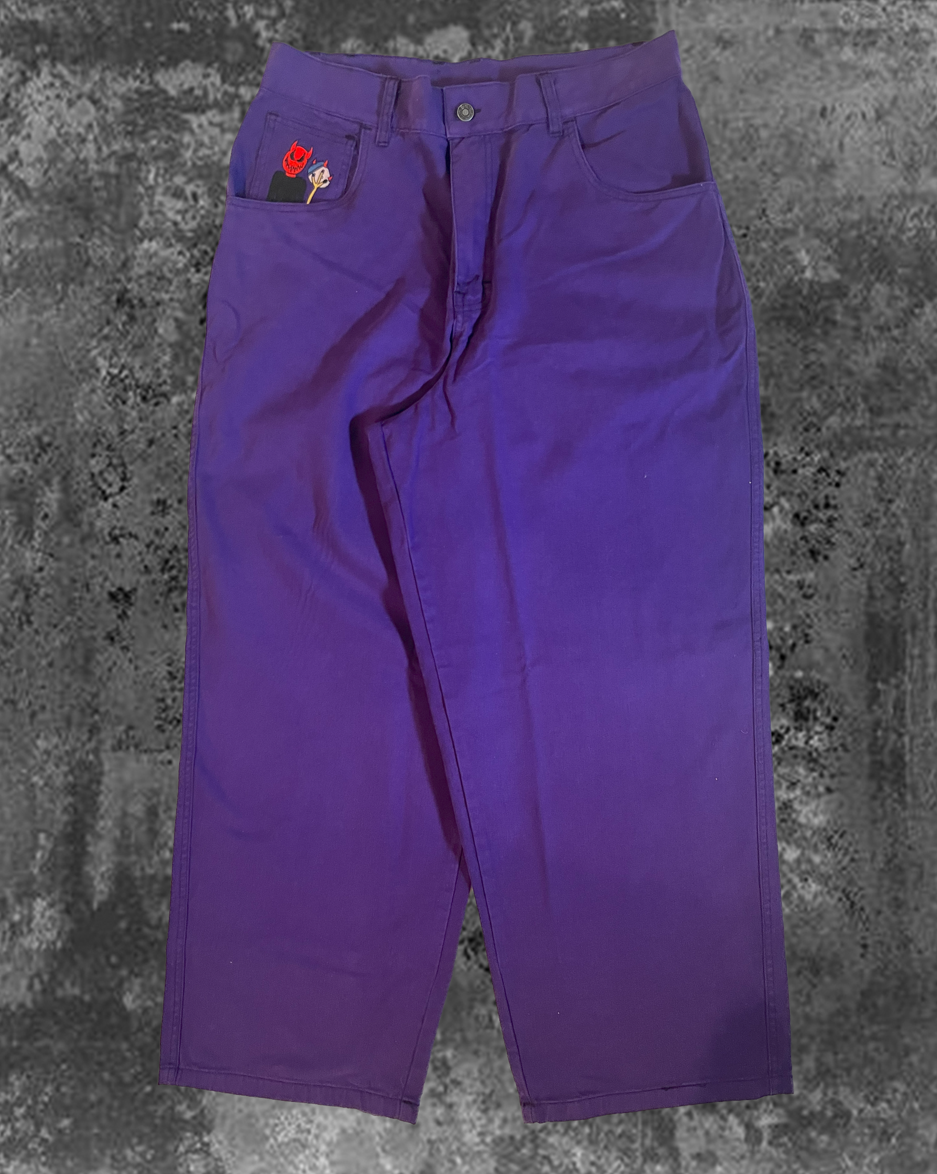 GONE PANTS デニム　紫　Sサイズ skate pants from Gonepants
