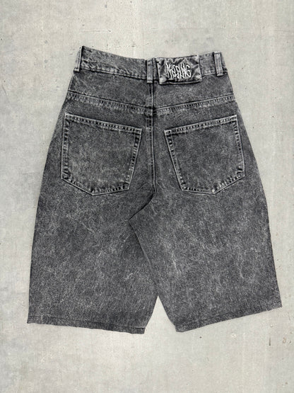 Grey Frosted Denim Jorts